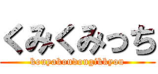 くみくみっち (kouyakoudougikkyou)