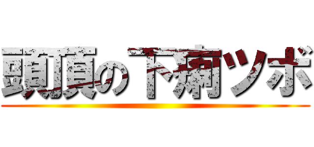 頭頂の下痢ツボ ()