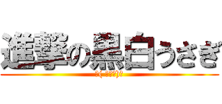 進撃の黒白うさぎ (∠( ﾟдﾟ)／)