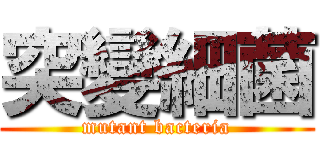 突變細菌 (mutant bacteria)