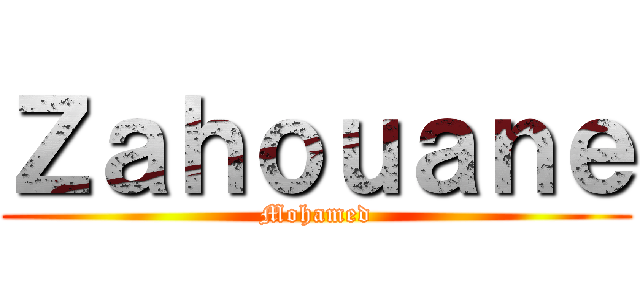 Ｚａｈｏｕａｎｅ (Mohamed)