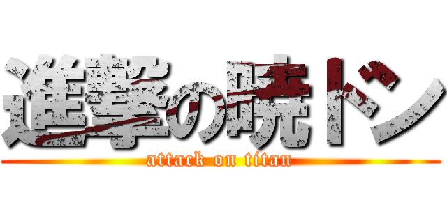 進撃の暁ドン (attack on titan)