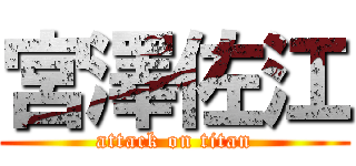 宮澤佐江 (attack on titan)