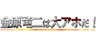 金原竜二は大アホだ！ (attack on titan)