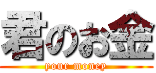 君のお金 (your money)