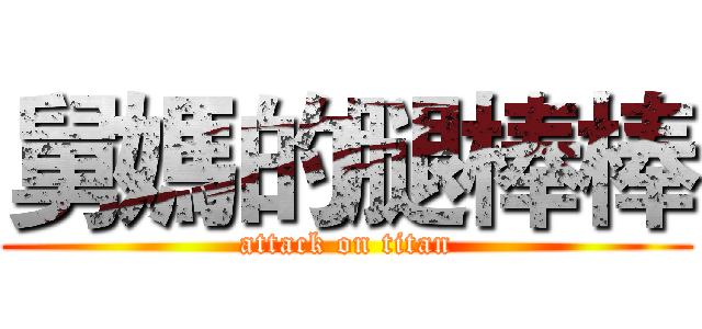 舅媽的腿棒棒 (attack on titan)