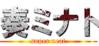 奏ミナト (super neat)