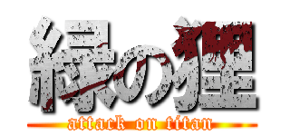 緑の狸 (attack on titan)