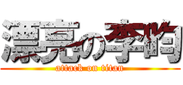 漂亮の李昀 (attack on titan)