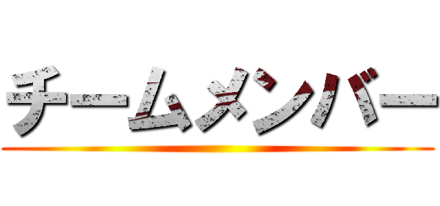 チームメンバー ()
