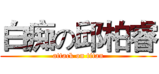 白痴の邱柏睿 (attack on titan)