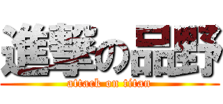 進撃の品野 (attack on titan)