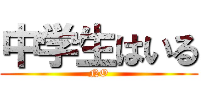 中学生はいる (NO)