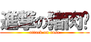 進撃の猪肉丝 (attack on rose)
