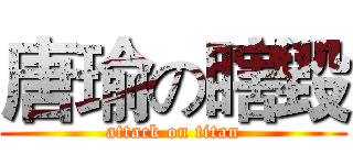 唐瑜の瞎毀 (attack on titan)
