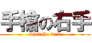 手槍の右手 (what the fuck)