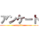 アンケート (enquête)