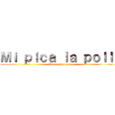 Ｍｉ ｐｉｃａ ｌａ ｐｏｌｌａ (Ven a rascarmela)