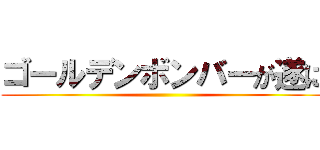ゴールデンボンバーが遂に ()