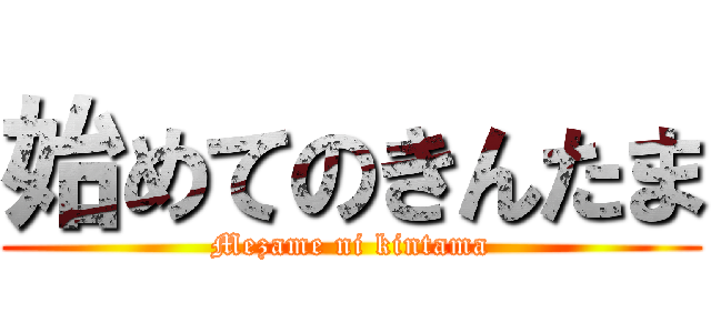 始めてのきんたま (Mezame ni kintama)