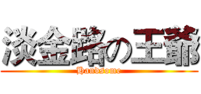淡金路の王爺 (Handsome)