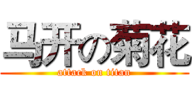 马开の菊花 (attack on titan)