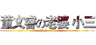 董文睿の老婆 小三 (attack on董文睿)