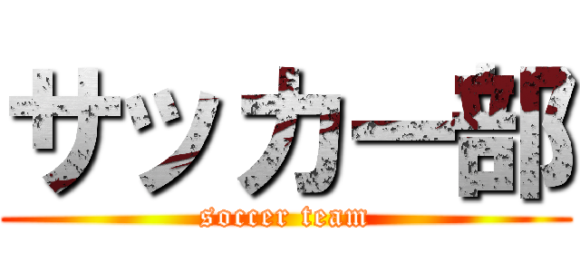 サッカー部 (soccer team)