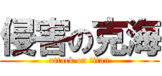 侵害の克海 (attack on titan)