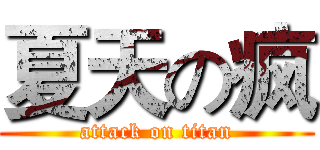 夏天の疯 (attack on titan)