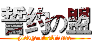 誓约の盟 (pledge of alliance)
