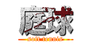 庭球 (soft tennis)