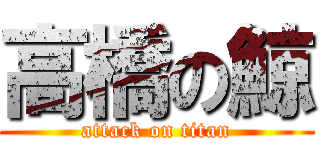 高橋の鯨 (attack on titan)