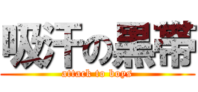 吸汗の黒帯 (attack to boys)