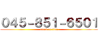 ０４５－８５１－６５０１ (attack on titan)