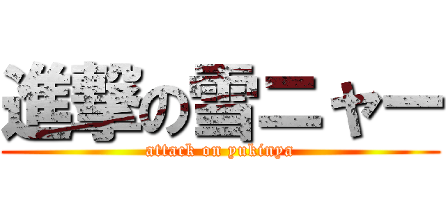 進撃の雪ニャー (attack on yukinya)