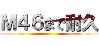 Ｍ４６まで耐久 ()