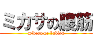 ミカサの腹筋 (mikasa no hukkin)
