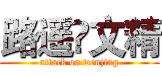 路遥•文精 (attack on wenjing)