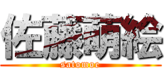 佐藤萌絵 (satomoe)