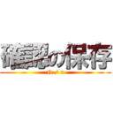 確認の保存 (N / n)