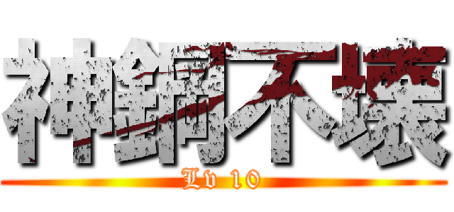 神鋼不壊 (Lv 10)