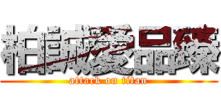 柏誠愛品臻 (attack on titan)