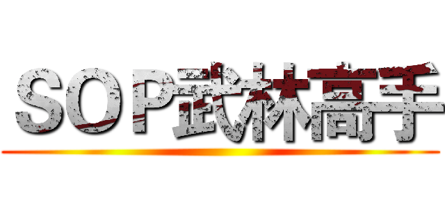 ＳＯＰ武林高手 ()