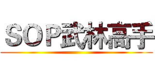 ＳＯＰ武林高手 ()
