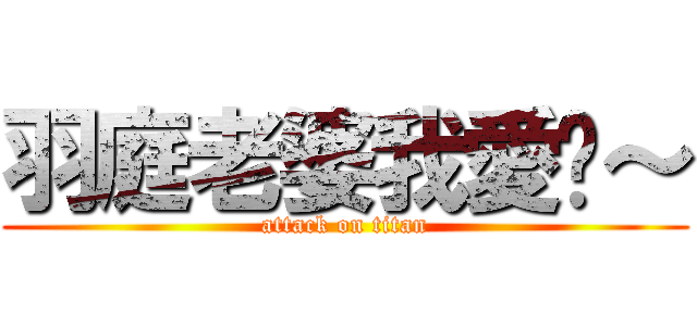 羽庭老婆我愛你～ (attack on titan)