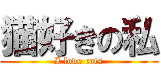 猫好きの私 (I love cats)