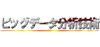 ビッグデータ分析技術 (34)