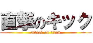 直撃のキック (attack on titan)