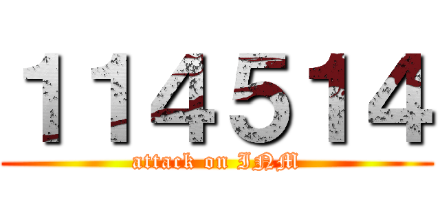 １１４５１４ (attack on INM)